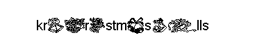 Krchristmasbells字体