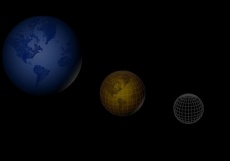 地球模型转动flash动画素材