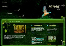 大自然生物网站flash模板素材