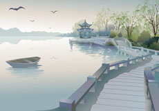 中国风西湖风景flash动画