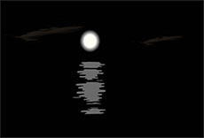 月亮水中倒影flash动画