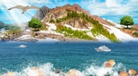 美丽海岛旅游风景flash动画