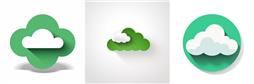 绿色云图标免费下载