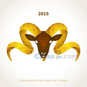 2015新年创意羊头海报