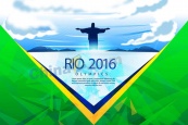 里约奥运会背景矢量图