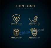 创意狮子商务标志矢量素材