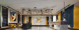 酒店大堂3D渲染模型