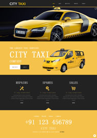 Taxi黄色出租车网站模板