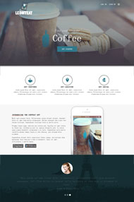 咖啡甜点HTML5网站模板