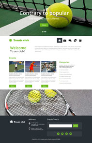 网球运动HTML网站模板