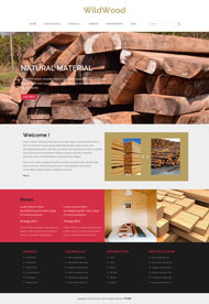 木材加工行业网站模板