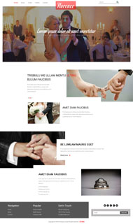 婚礼策划企业html5模板