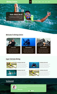 潜水体育运动网站模板
