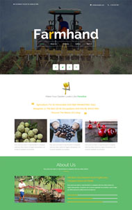农场生产基地HTML5网站模板
