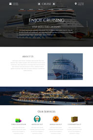 邮轮旅游公司网站模板