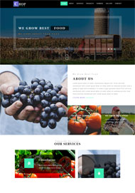农业种植技术单页HTML5模板