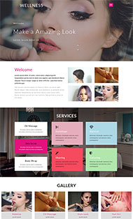 美容美颜化妆品公司网站模板