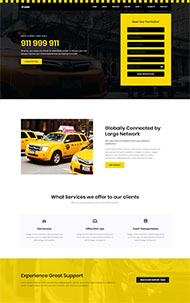 出租车服务公司网站模板