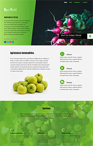 绿色农业门户网站模板