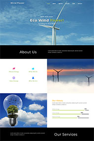 风车发电设备公司网站模板
