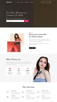 时尚美妆美容网站模板