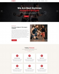 响应式运动健身服务机构网站模板