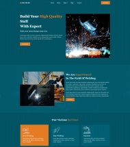 钢铁焊接服务公司网站模板