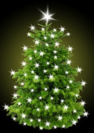 发光圣诞树图片