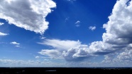 高空蓝天白云图片