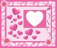 粉色心形浪漫背景图片
