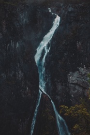高山流水瀑布风景图片