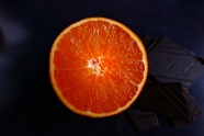 鲜橙切片图片