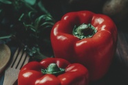 红色灯笼椒有机蔬菜图片