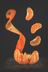 橘瓣创意水果摄影图片