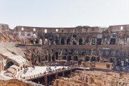 古罗马斗兽场建筑摄影图片