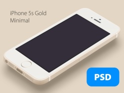 iPhone5s展示效果图PSD