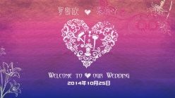 婚礼邀请卡PSD设计素材