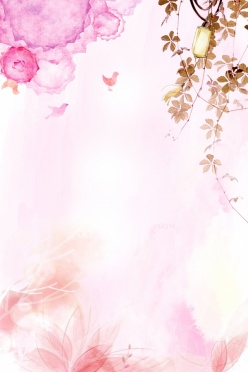 粉色小清新花卉背景图
