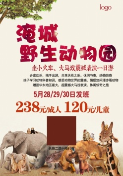 野生动物园宣传海报设计