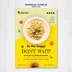 餐厅美食招贴广告海报