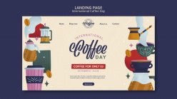 国际咖啡日登录页面模板