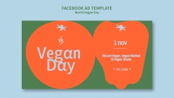 世界素食日模板PSD海报