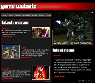 游戏网站模板