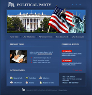 政府政党网站模板下载