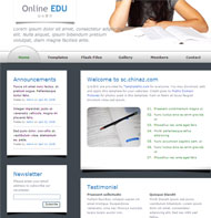 学习教育CSS网页模板
