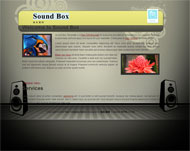 音乐音箱CSS网页模板