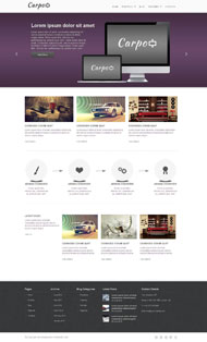 商业网站CSS3模板