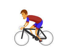 2016奥运会小人骑自行车CSS3动画