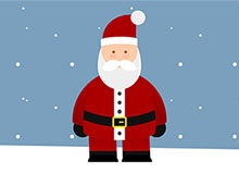 纯CSS3绘制圣诞老人雪花特效