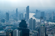 泰国曼谷城市鸟瞰图